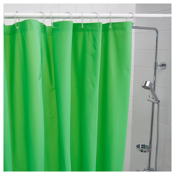 Штора для ванной ЭГГЕГРУНД, зеленый (180x200 см) - фото 2