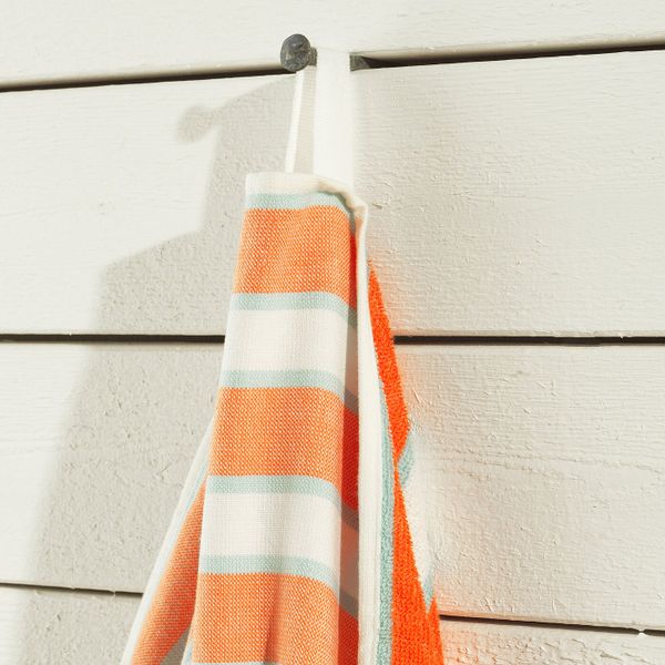 Пляжное полотенце, в полоску оранжевый 100x180 см IKEA СОЛБЛЕКТ 904.604.03 - фото 3