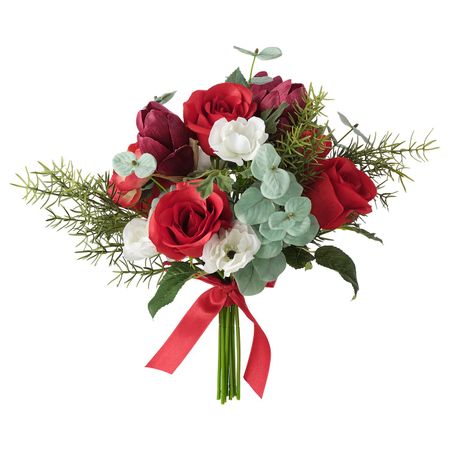 Искусственный букет, красный, 34 см IKEA ВИНТЕРФЕСТ 204.368.50