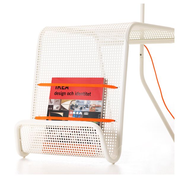 Придиванный столик с подсветкой ИКЕА ПС 2014, белый (68x38 см) - фото 5