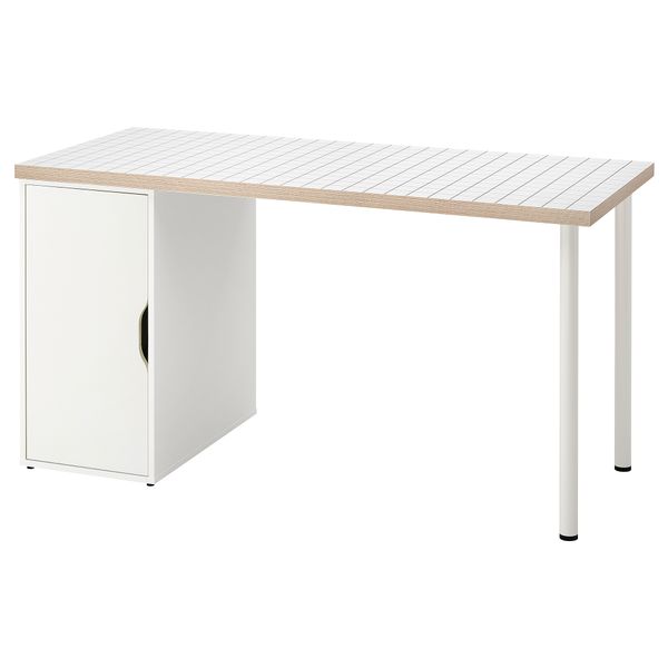 Письменный стол, белый, антрацит, 140x60 см IKEA ALEX АЛЕКС, LAGKAPTEN ЛАГКАПТЕН 195.216.51 - схема-чертеж с размерами