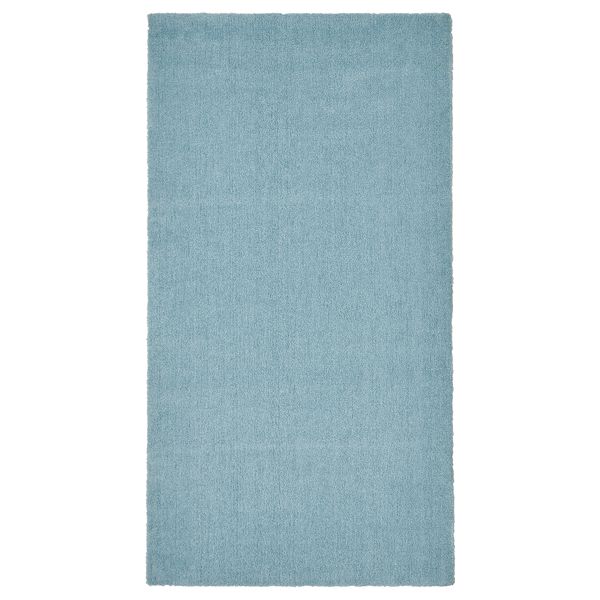 Ковер, короткий ворс, 80x150 см, голубой IKEA KNARDRUP КНАРДРУП 205.423.32 - фото 1