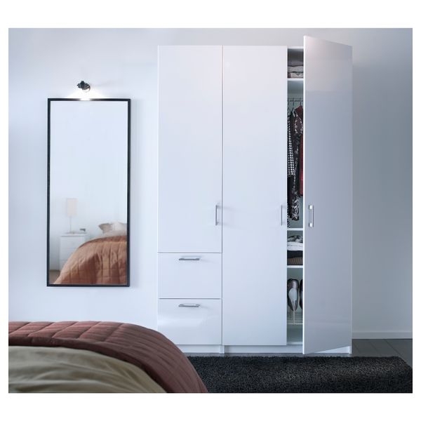 Зеркало СТАВЕ, черно-коричневый - схема-чертеж с размерами