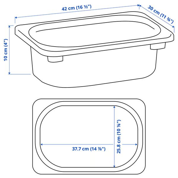 IKEA, дополнительный ракурс - схема-чертеж с размерами