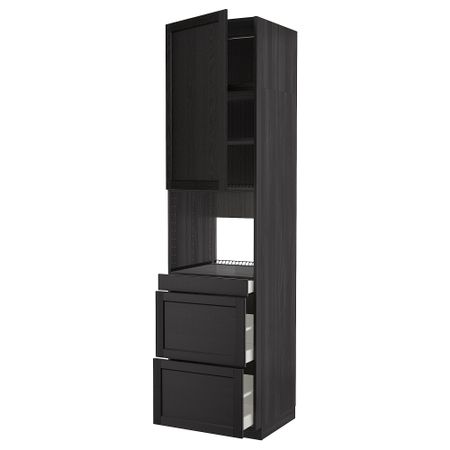 Высокий шкаф для СВЧ, дверца,3ящика IKEA METOD МЕТОД, MAXIMERA МАКСИМЕРА 394.578.85