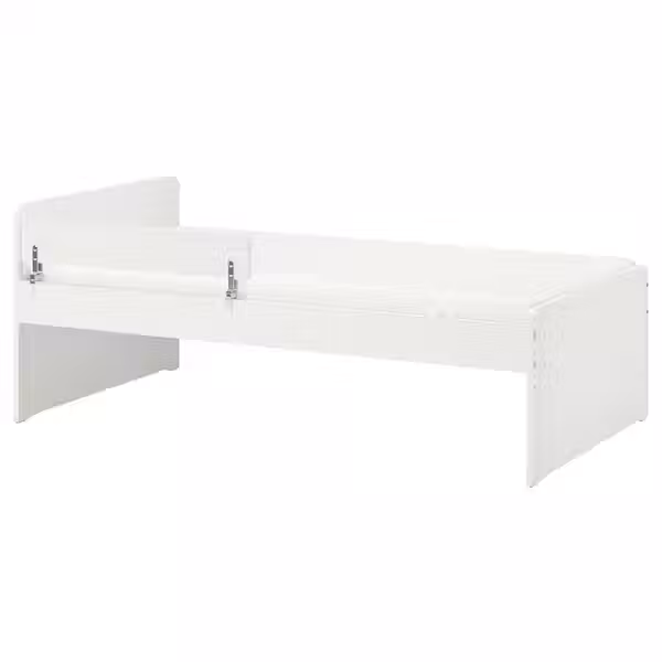 SLÄKT / NATTAPA Каркас кровати+перекладина+рееч дно - белый 90x200 см - фото 1