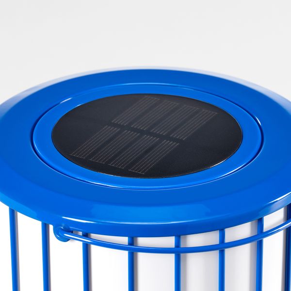 Лампа настольная, на солнечной батарее, синий, 15 см IKEA SOLVINDEN 205.939.77 - фото 4