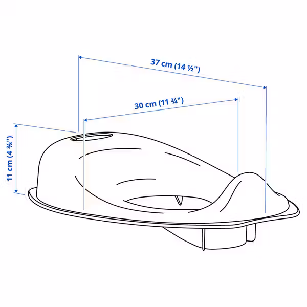 IKEA, дополнительный ракурс - схема-чертеж с размерами