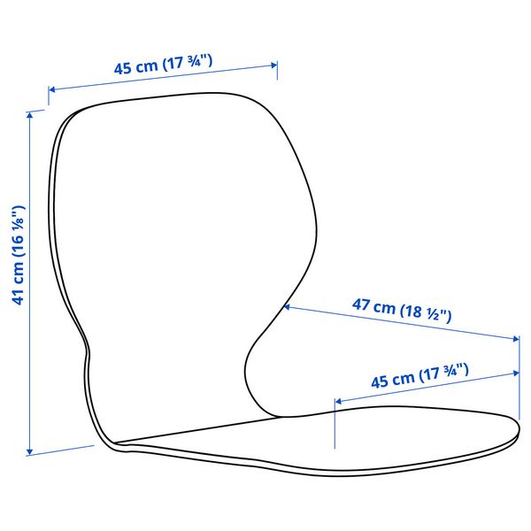 IKEA, дополнительный ракурс - схема-чертеж с размерами