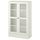 Шкаф-витрина с цоколем, 81x37x134 см, белый прозрачное стекло IKEA HAVSTA ХАВСТА 692.751.10