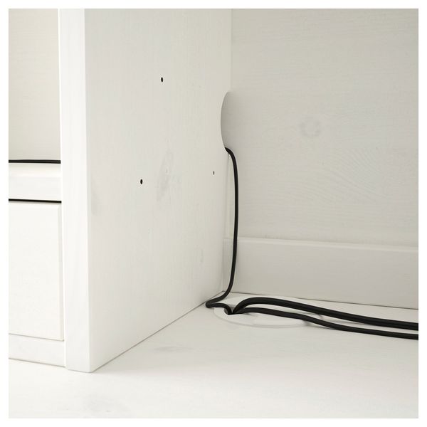 Стол с дополнительным модулем ХЕМНЭС, белая морилка (155x137 см) - фото 4