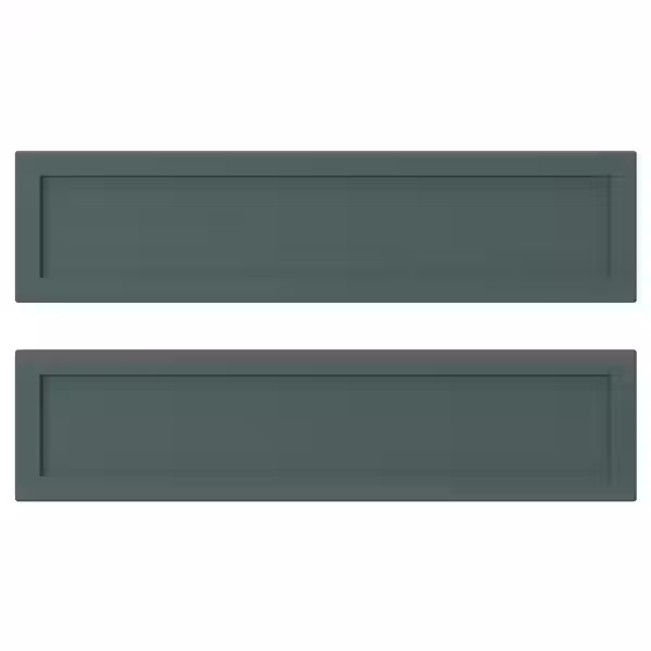 ASPUDDEN Фронтальная панель ящика - темный серо-зеленый 40x10 см - фото 1