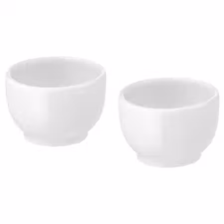 IKEA 365+ Миска/подставка д/яйца - с округлыми стенками белый 5 см