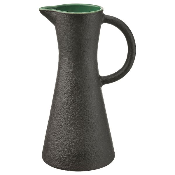 Кувшин, черный/зеленый 1 л IKEA VINTER 2021 ВИНТЕР 2021 005.041.52 - фото 1