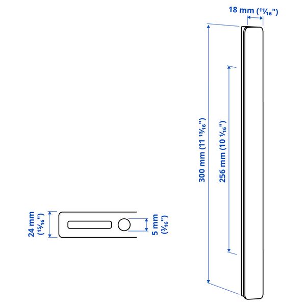 IKEA, дополнительный ракурс - схема-чертеж с размерами