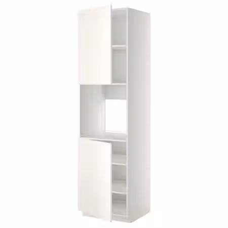 METOD Высок шкаф д/духовки/2дверцы/полки