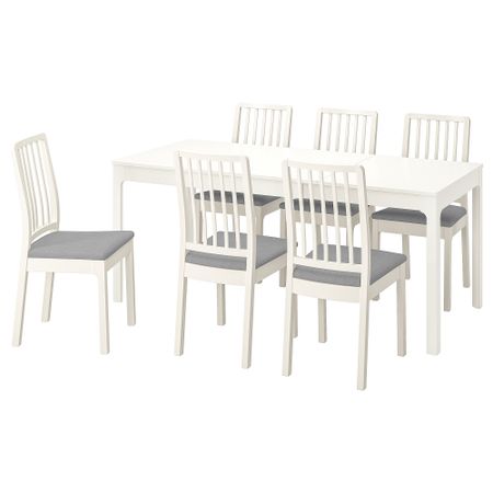 Стол и 6 стульев, 120, 180 cm IKEA EKEDALEN ЛЕН ЭКЕДАЛЕН, EKEDALEN ЛЕН ЭКЕДАЛЕН 294.827.29