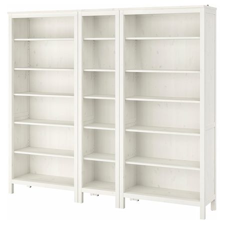 Стеллаж, белая морилка 229x197 см IKEA HEMNES ХЕМНЭС 092.311.57