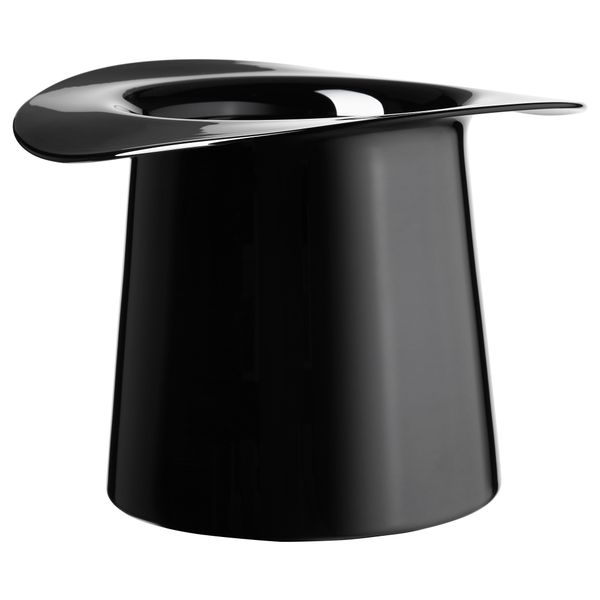 Ваза ОМЕДЕЛЬБАР, стекло черный (19 см) - фото 1