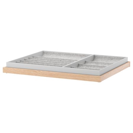 Выдвижная полка+вставка, под беленый дуб 75x58 см IKEA KOMPLEMENT КОМПЛИМЕНТ 792.494.89