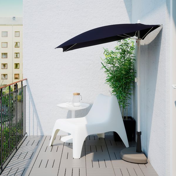 Зонт от солнца с опорой, черный IKEA BRAMSÖN БРАМСОН / FLISÖ ФЛИСО 392.289.88 - фото 4