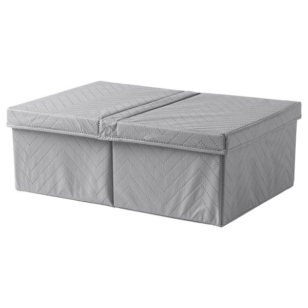Коробка для одежды с крышкой 51x34x18 см IKEA FULLSMOCKAD ФУЛЛСМОКАД 103.953.79 - фото 1