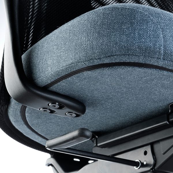 Рабочий стул с подлокотниками, Гуннаред синий/черный IKEA JÄRVFJÄLLET ЭРВФЬЕЛЛЕТ 693.863.68 - фото 6