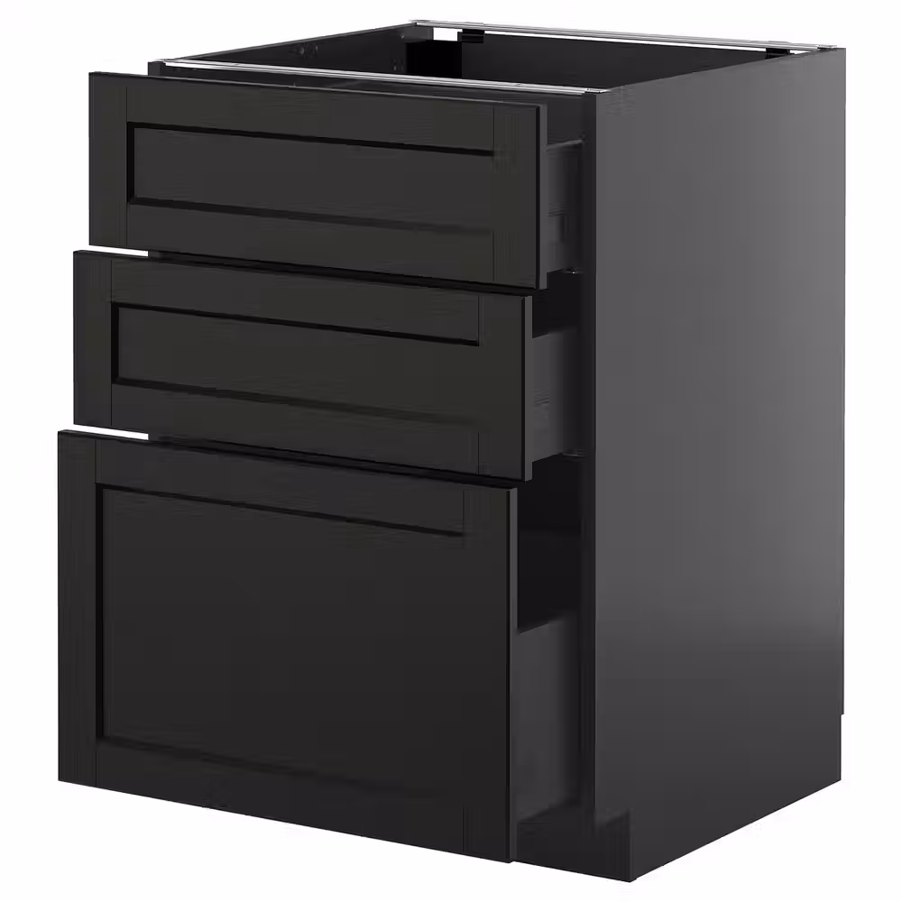 METOD / KNIVSHULT Напольный шкаф с 3 ящиками - фото 1