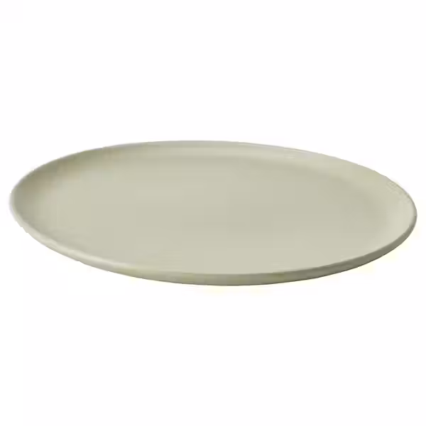 MOSSMAL МОССМАЛ Тарелка - орнамент «точки»/светло-зеленый 22 см - фото 1