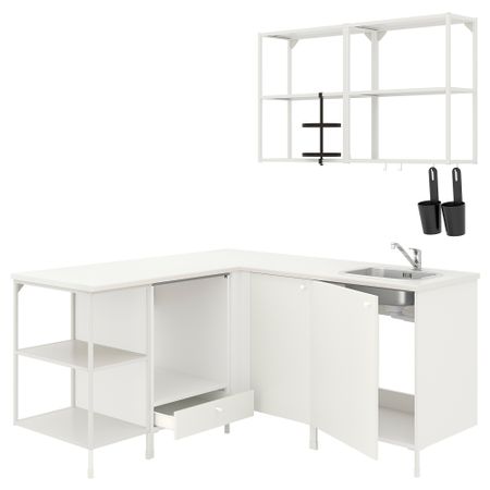 Угловая кухня, белый IKEA BEGIVENHET БЕГИВЕНХЕТ 993.379.27