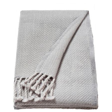 Плед, светло-серый 60x160 см IKEA OMTÄNKSAM ОМТЭНКСАМ 804.694.56