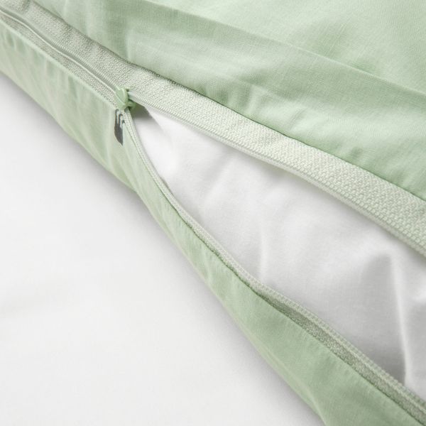 Пододеяльник и наволочка, орнамент «бананы» бледно-зеленый 150x200/50x70 см IKEA VÄNKRETS ВЭНКРЕТС 605.047.19 - фото 4