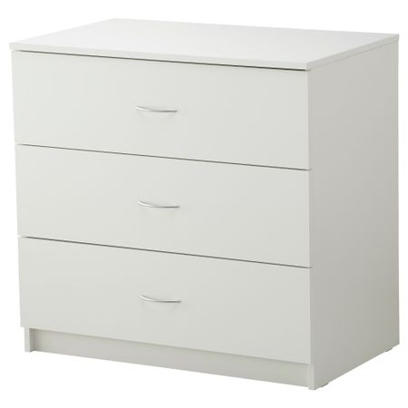 Комод с 3 ящиками ТОДАЛЕН, белый (80x77 см)