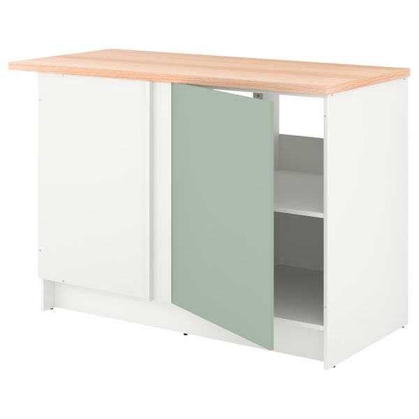 Напольный шкаф угловой, серо-зеленый 120 см IKEA KNOXHULT КНОКСХУЛЬТ 804.879.69 - фото 1