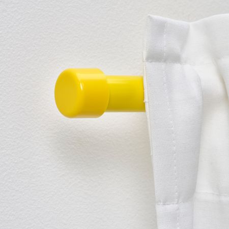 Гардинный карниз с аксессуарами, желтый, 120-210 см 19 мм IKEA BEKRÄFTA БЕКРЭФТА 406.048.33