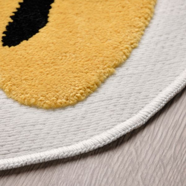 Ковер, 110x125 см, тигр желтый, черный IKEA IDROTTSHALL 605.561.76 - фото 3