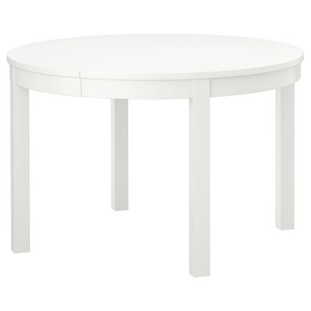 Раздвижной стол БЬЮРСТА, белый (115/166 см)