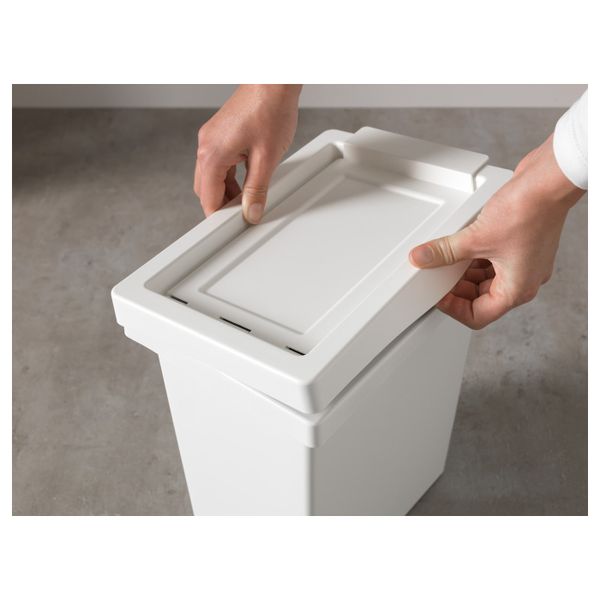 Контейнер с крышкой, белый, 10 л IKEA ФИЛУР 203.753.28 - фото 3