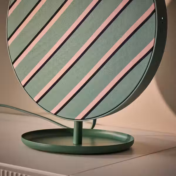 SOLSKYDD СОЛСКЮДД Динамик bluetooth - зеленый 29 см - схема-чертеж с размерами