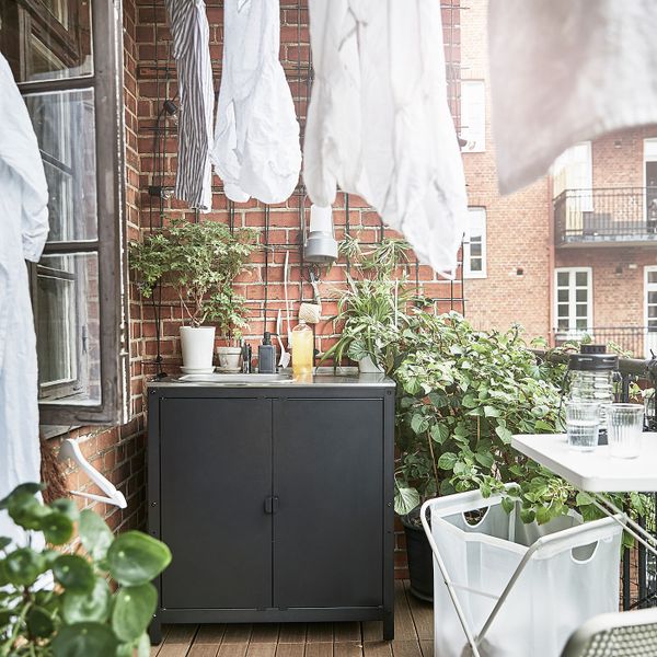 Модуль с мойкой, черный/нержавеющая сталь для сада 86x61 см IKEA GRILLSKÄR ГРИЛЛЬСКЭР 204.889.19 - фото 2