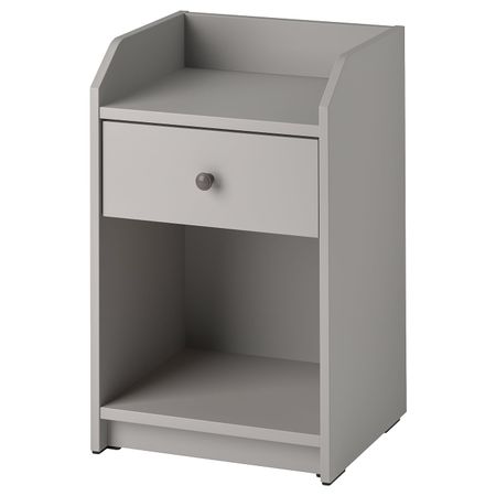 Тумба прикроватная, серый 40x36 см IKEA HAUGA ХАУГА 204.889.62