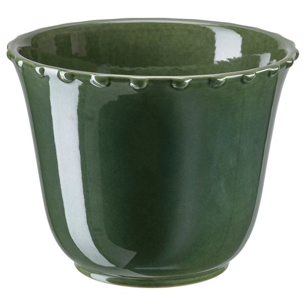 Кашпо, для дома, улицы зеленый 12 см IKEA SHARONFRUKT ШАРОНФРУКТ 304.815.83 - фото 1
