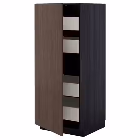 METOD / MAXIMERA Высокий шкаф с ящиками