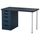 Стол ЛИННМОН / АЛЕКС, геометрический синий, серый (120x60 см)