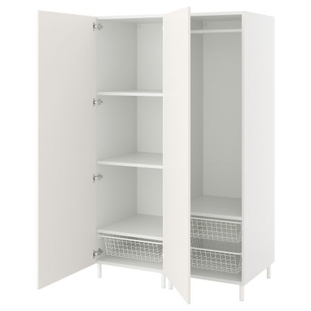 Гардероб 2-дверный, белый, Fonnes белый, 120x57x191 см IKEA PLATSA ПЛАТСАA ПЛАТСА 294.243.72