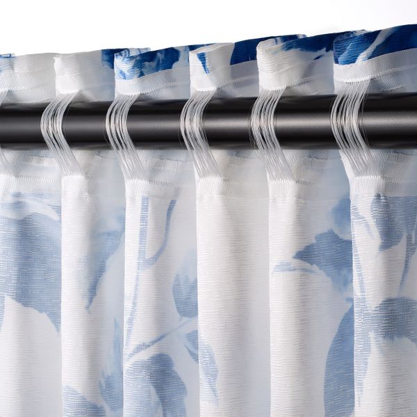 Гардины с прихватом, 1 пара, синий, 145x300 см IKEA МЕТТЕМАРИ 804.443.24 - фото 4