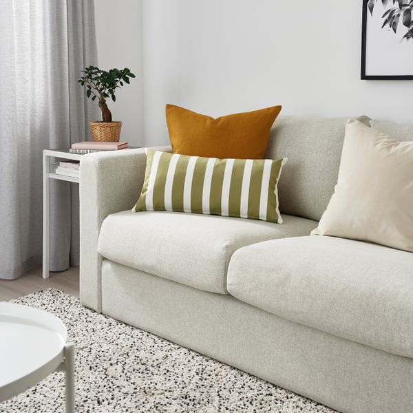 Подушка для дома/сада, синий полоска 30x58 см IKEA FUNKÖN ФУНКЁН 104.384.68 - фото 3