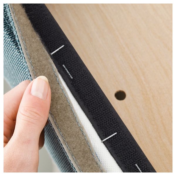 Стул ХЕНРИКСДАЛЬ, коричнево-чёрный, Финнста бирюзовый - фото 2