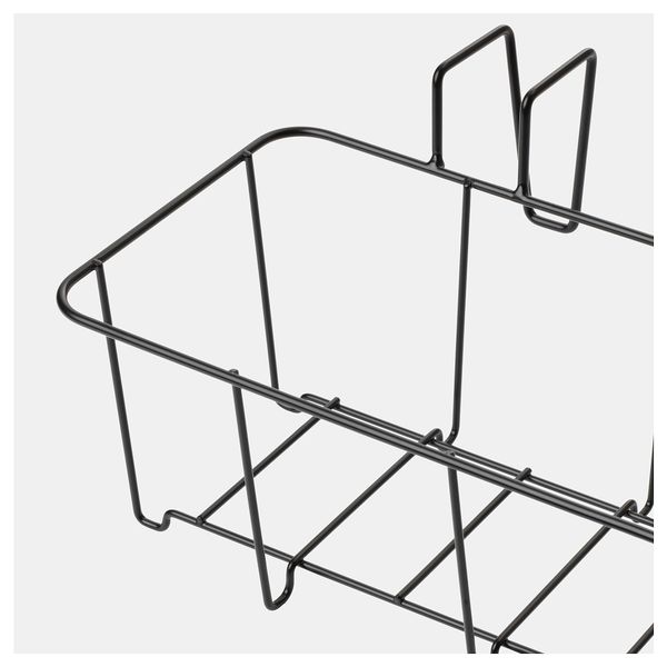 Держатель для кашпо СВАРТПЕППАР, д/дома/улицы, черный (45x16 см) - схема-чертеж с размерами