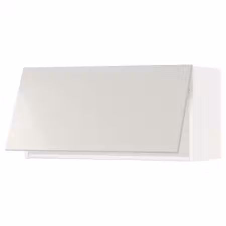 METOD Горизонтальный навесной шкаф - белый/Ringhult светло-серый 80x40 см